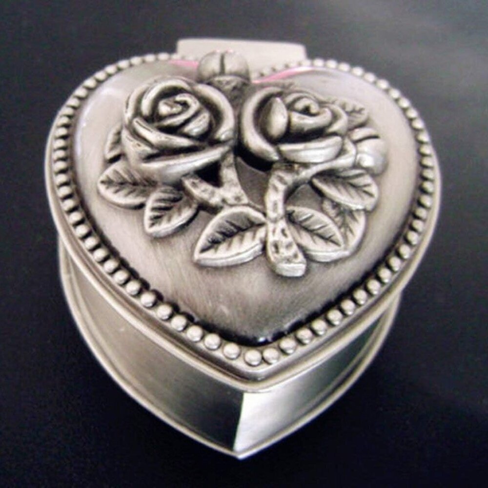 Handmade Silver Rose Beads Catholic Rosary 5 Decades Cross Gift Box Italy - Picture 9 of 9